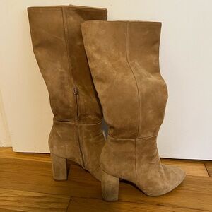 Steve Madden Camel / Brown Suede Heeled Boots